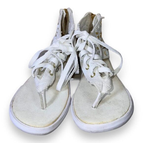 Converse Chuck Taylor CT Gladiator Hi White /Gold 547243F Women's 6 - Picture 3 of 11